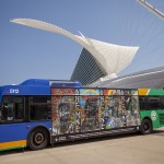 Collaborative Bus Mural: ONE: MKE (inspired by the 30 Americans show)