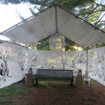 Outdoor Papercut Collaborative Installation: Gathering Smoke