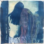 Cyanotype with Embroidery