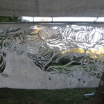 gathering smoke, left side interior view